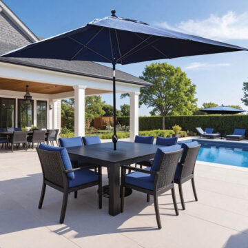 10' x10' Square Umbrella by Galtech International