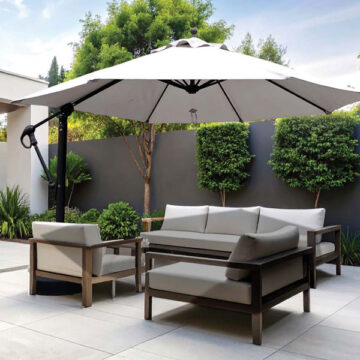13′ Cantilever Umbrella w/Base by Galtech International