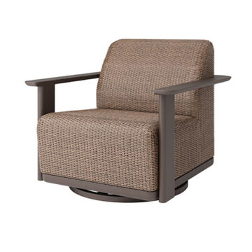 Corte Padded Club Swivel Chair by Ebel