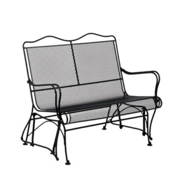 Tucson High Back Loveseat Glider by Woodard