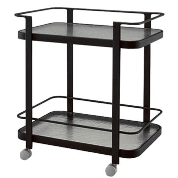 Aluminum Occasional Tea Cart by Woodard