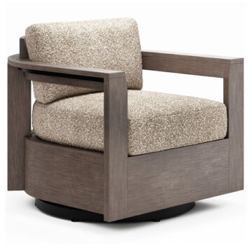 Beau Swivel Lounge Chair by Woodard