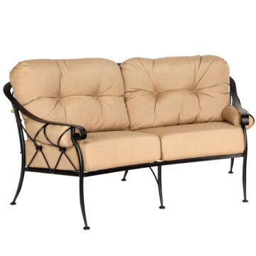 Derby Crescent Loveseat by Woodard