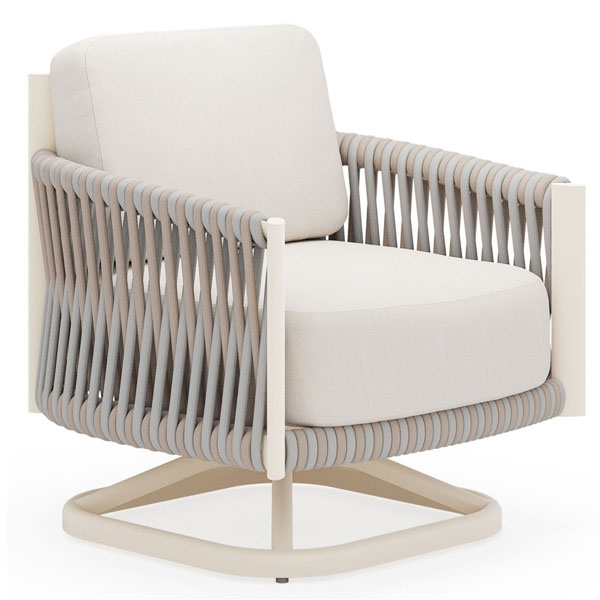 Eve Swivel Lounge Chair by Woodard