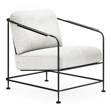 Reed Iron Lounge Chair by Woodard