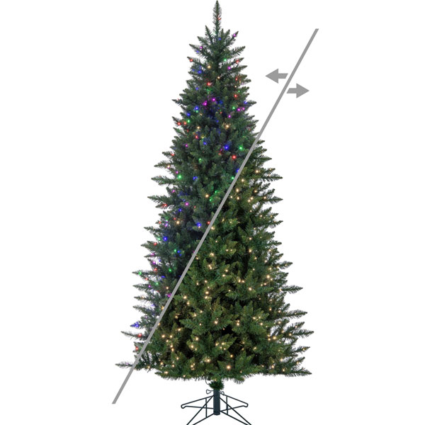 8.5' x 50" Camdon Fir Slim 5mm 800LED Color Changing