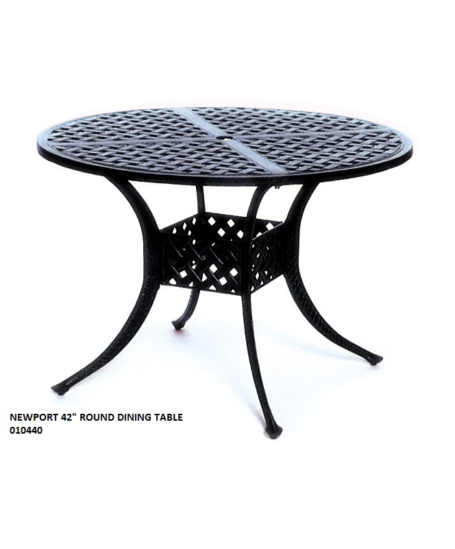 Seasonal Concepts Newport 42 Round Dining Table By Hanamint