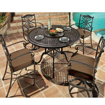 Bella Vista Cast Aluminum Cushion Dining Set by Gensun