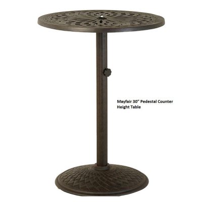 Seasonal Concepts Mayfair 30 Pedestal Counter Table By Hanamint