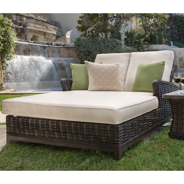 Seasonal Concepts Catalina Double Chaise Lounge By Patio Renaissance - Double Chaise Lounge Patio Chair