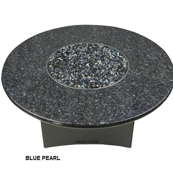 42″ Round Firepit with Granite Top by Designing Fire