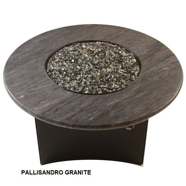 48″ Round Firepit Specialty Granite Top by Designing Fire