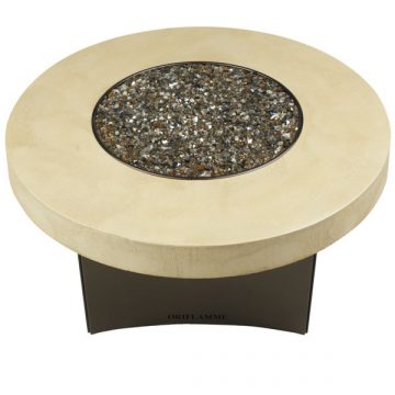 Faux Stone Firepit By Designing Fire, Oriflamme Gas Fire Pit Table Glacier Stone