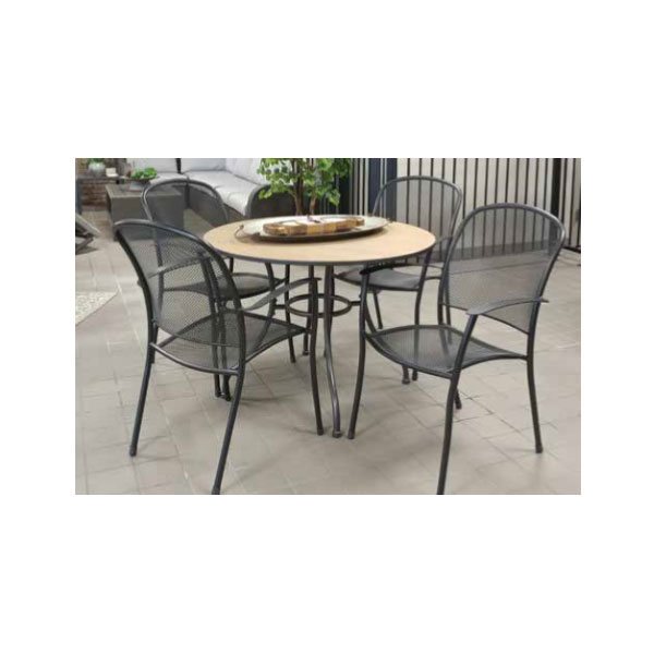 Caredo – Dining Table w/ Ceramic Top by Plantation Prestige