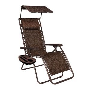 Seasonal Concepts 33 Wide Xxl Zero Gravity Chair W Canopy