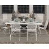 Wrought Iron Mesh 7PC High Back Dining Set by Woodard