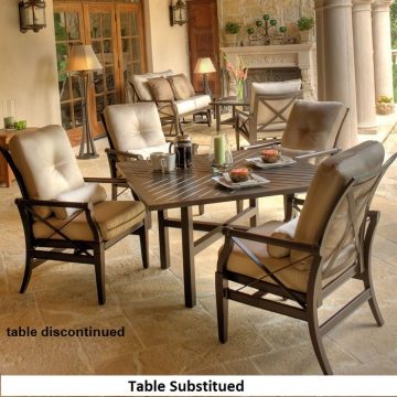 Andover Cushion Dining Set by Woodard