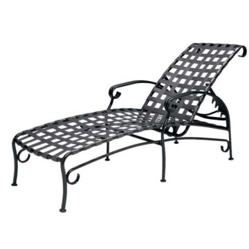 Ramsgate Aluminum Strap Adjustable Chaise Lounge by Woodard