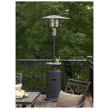 87 Tall Steel Hammered Silver Propane Heater by AZ Heaters