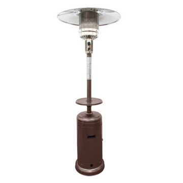 87" Tall Steel Hammered Bronze Propane Heater