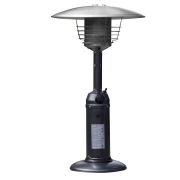 Outdoor Tabletop Patio Heater - Hammered Silver Finish by AZ Heaters