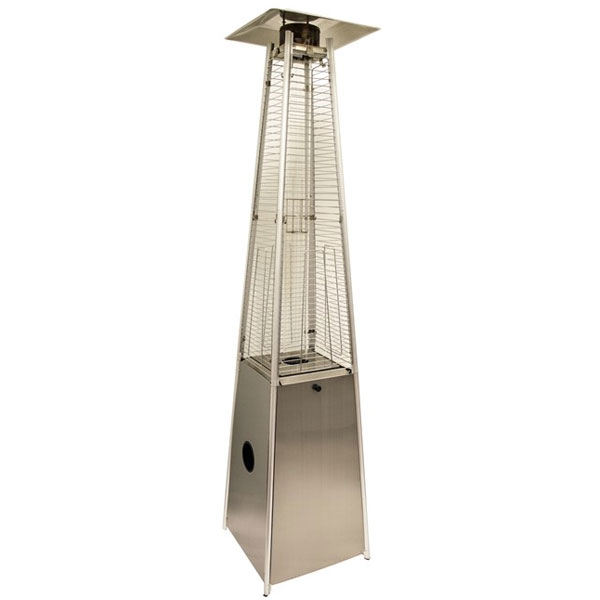 91" Tall Quartz Glass Tube Heater - Stainless Steel